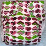 Purple and Green Hearts